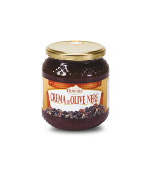 CREME OLIVES NOIRES (Verre 580ml) DEMETRA